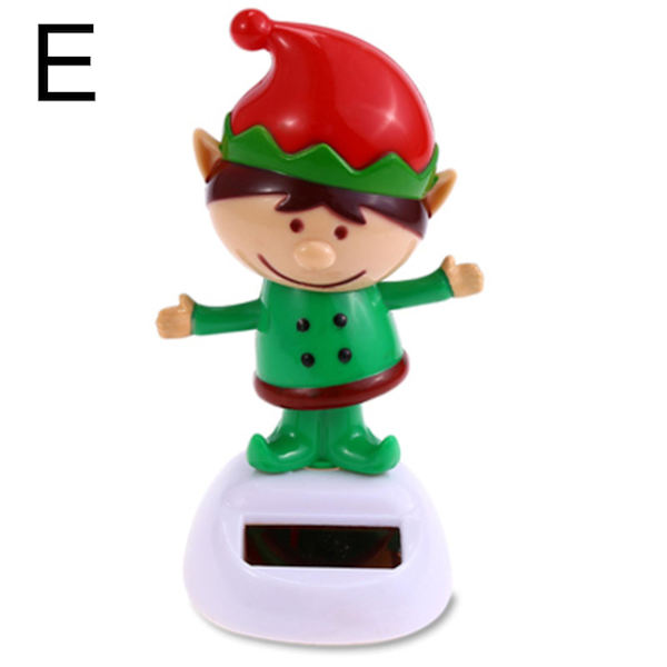 Soldriven Dansande Prydnad Julgran Snögubbe Jultomte Älg Gungande Animerad Dansare Leksak E