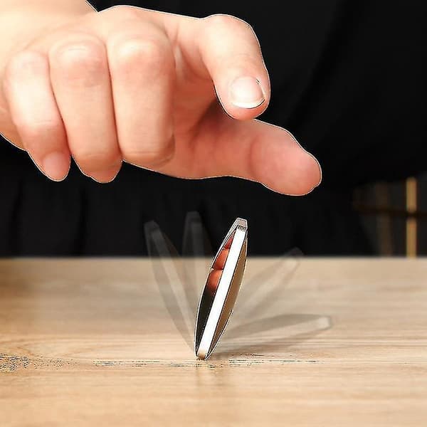 [LCS]Abs Flipo Flip Desktop Dekompression Artefakt Kinetisk Energi Fingerlegetøj-tryk Hexagon silver