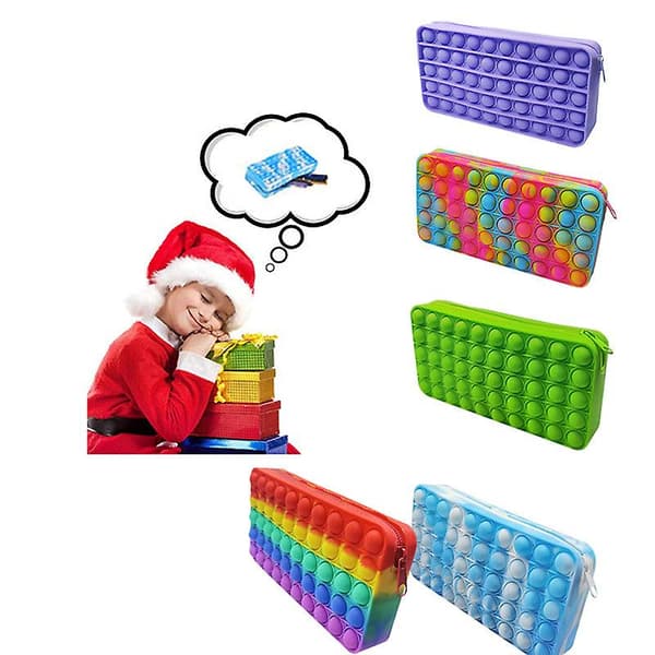 [LCS]Fidget Toy Penalhus Kompatibel med Børn Drenge og Piger Rainbow