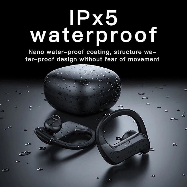 Bluetooth Øretelefon Vanntette Sportsørepropper Med Mikrofon Gaming Ørepropp