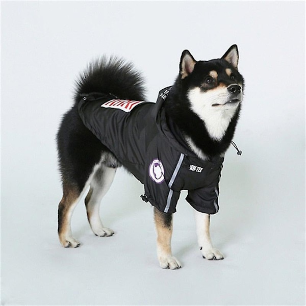 Regnjakke til hund, vindtett hundejakke, moteklær Snow mountain Xl