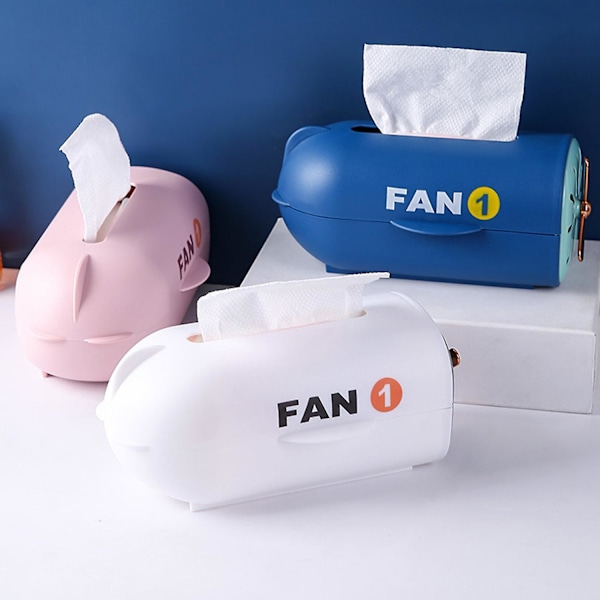 Flyformet servietboks med fjederdesign, automatisk løft, skridsikker, holdbar, tyk White