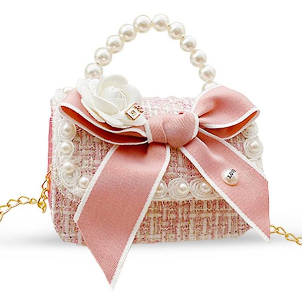 Flickor Prinsessstil Axelväska Handväska  Crossbody Väska, barnpresent Pink
