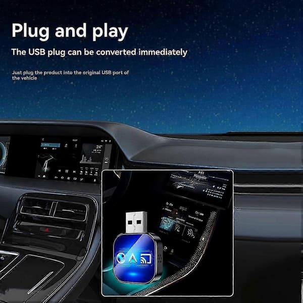 Langaton Carplay Mirror Link Carplay Android Auto USB-dongeliadapteri Smart AI Box Langallinen Carplay