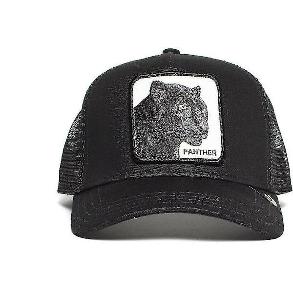 Panter Mesh Keps Svart Truckerkeps Pappa Keps / Nät Snapback GORILLA