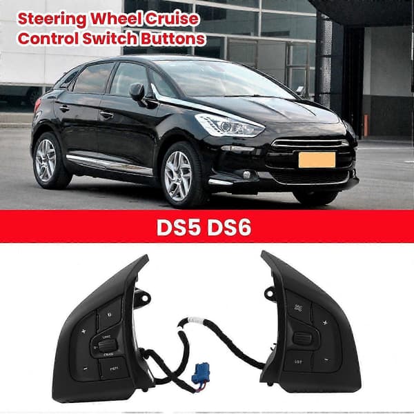 Rattkontrollknapper for Citroen Cactus DS5 DS6 - Cruise- og volumkontroll 98004092ZD Black
