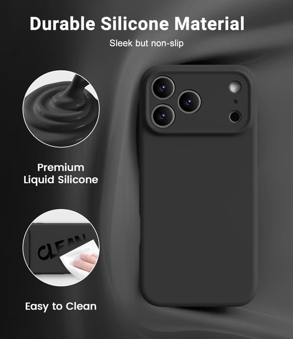 [LCS] Slankt Magsafe-kompatibelt deksel til iPhone 17 Pro Max - Støtsikkert Svart iPhone 17 Pro Max iPhone 17 Pro Max noir
