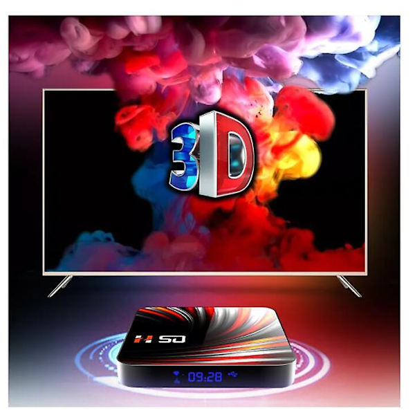 Tv Boks Android 10 4gb 64gb 4k H.265 Media Afspiller 3d Video 2.4g 7ghz Wifi Bluetooth Smart Tv Boks Set Top Boks EU PLUG