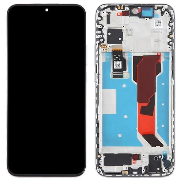 [LCS]Til Huawei nova 11 OEM Grade S LCD-skærm og digitizer-samling+ramme (uden logo)-hvid Multicolor White