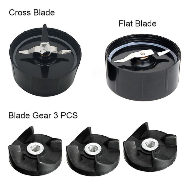 Reservedeler for elektriske Magic Cross-blader, pakning, gir, kopp, glass, kryss, flat Flat Blades