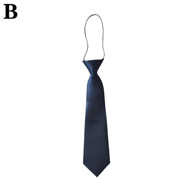 Pieni solmio, lyhyt, lapset, söpö koriste, rento, yhtenäinen, asusteet black One-size