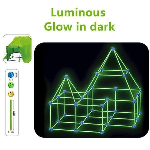 [LCS] Byggesett for barn 88 deler Ultimate Forts Builder Gave DIY With Luminous