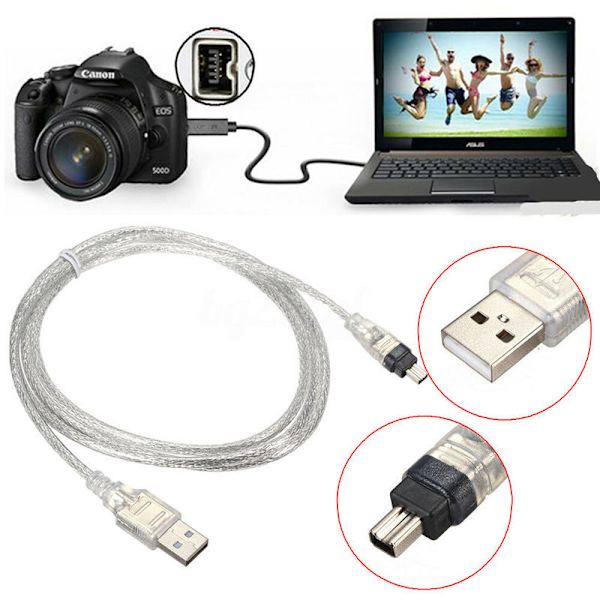 [LCS] Mini DV MiniDV USB Cable FireWire IEEE 1394 HDV Camcorder for PC Editing
