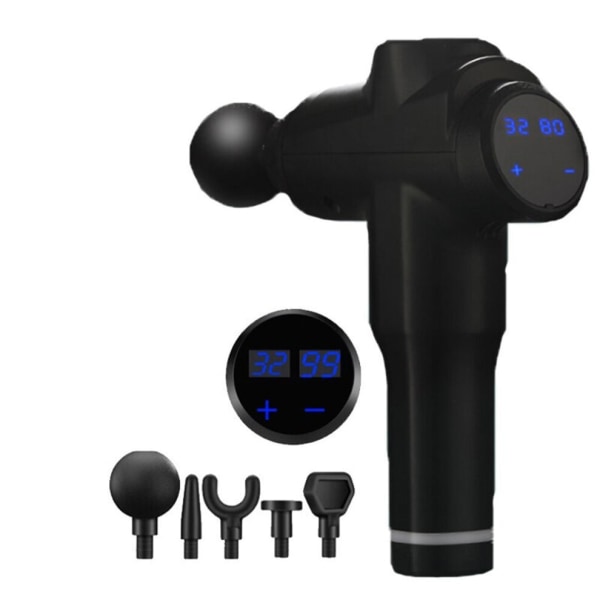 LCD-skärm Elektrisk muskelmassager Black