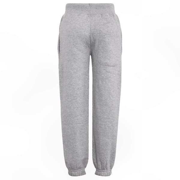 Ensfarget unisex hettegenser med joggebukse Grey 5-6 Years