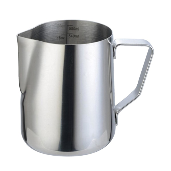 304 Rustfrit Stål Mælkeskumningskande 350ml Mælk Kaffe Mål Black