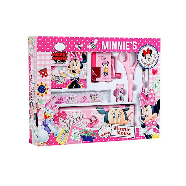 7 st Barnens Skrivset Tecknad Grundskolepresent Minnie