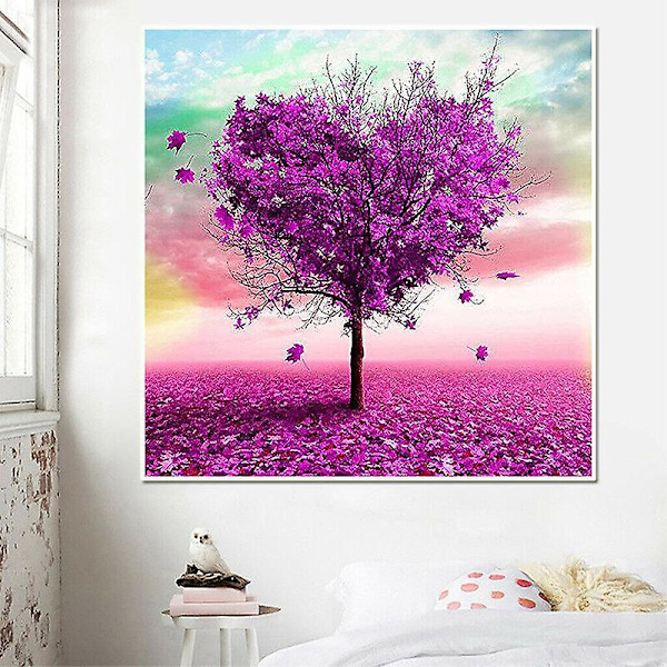 Love Tree Timanttimaalaus Täysi Porakone Kirjonta Ristipisto Taideaskartelusarjat