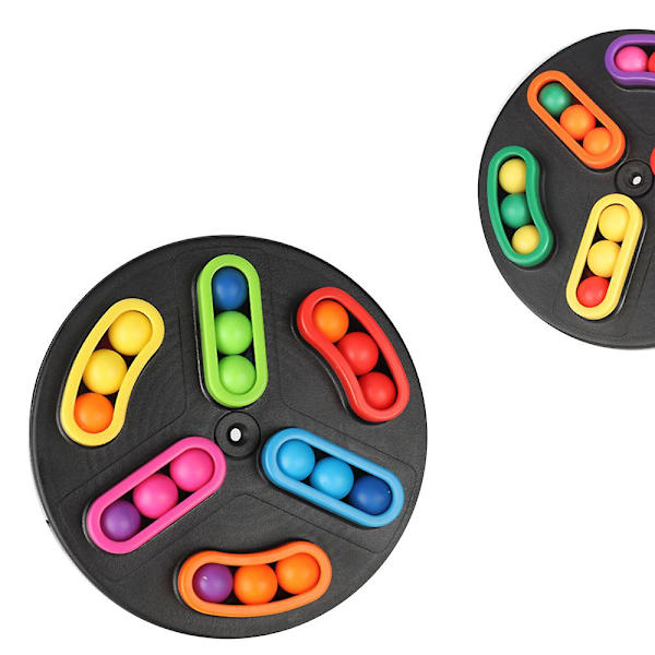 Roterende Magiske Bønner Cube Fingerspids Fidget Legetøj Børn Voksne Stress Relief Spin Perle Puslespil