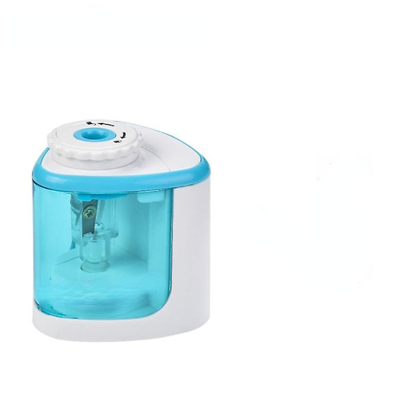 Automatisk Elektrisk Blyantspidser Touch Switch Batteri Skole Elev Papirvarer Roterende Blyantspidser Blue