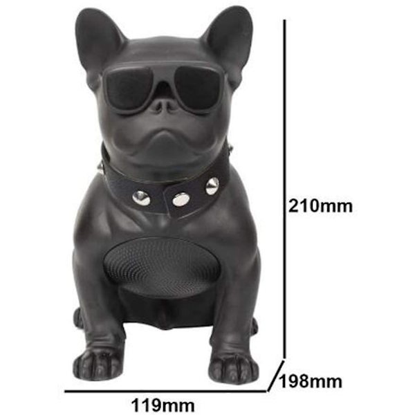 Kannettava bluetooth-kaiutin, ranskanbulldoggi tuplakaiutin m10 bl