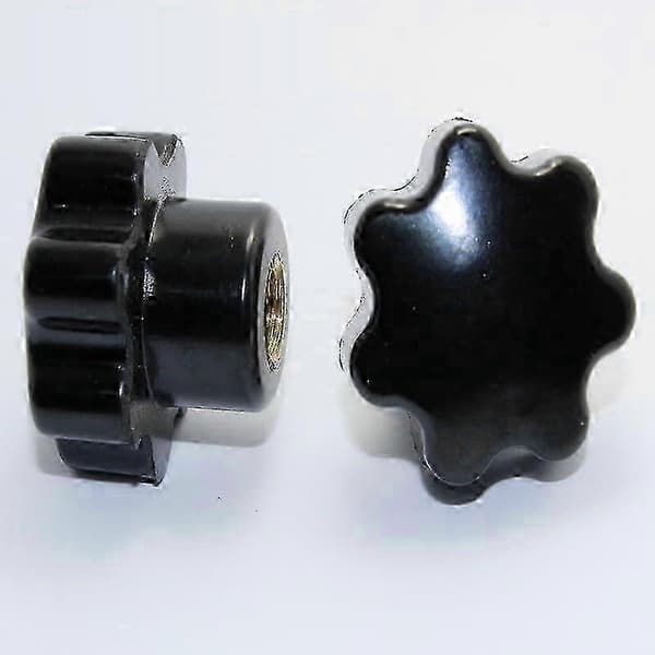 Mutterit 10kpl M8 Käsisäätömutteri/Bakeliittitähtityyppinen muovipääkahvamutterit puuluumu pultti (32mm ulkohalkaisija)