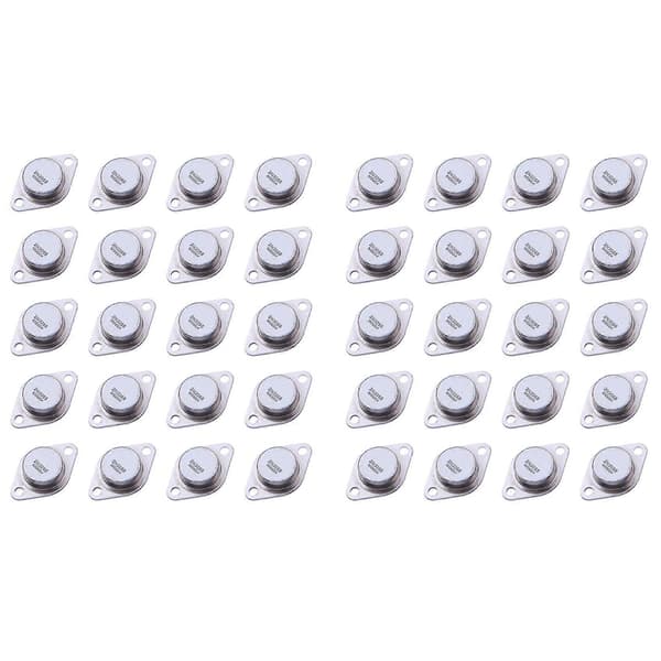 40 X 2N3055 15A 60V NPN AF Ljudeffekttransistor to-3 Silver