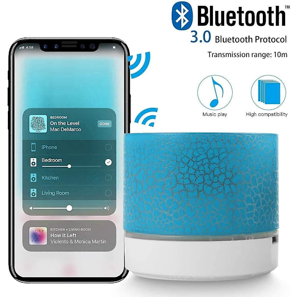 Portabel Trådlös Mini Bluetooth Högtalare, AI Case Super Bass Ster