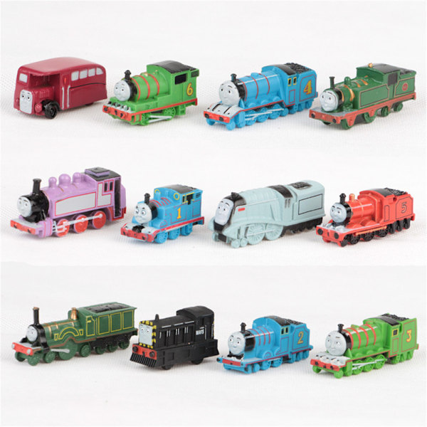 12 stk. Thomas & Friends Figurer Motor Mini Tog Legetøj Kagepynt Samling 12PCS