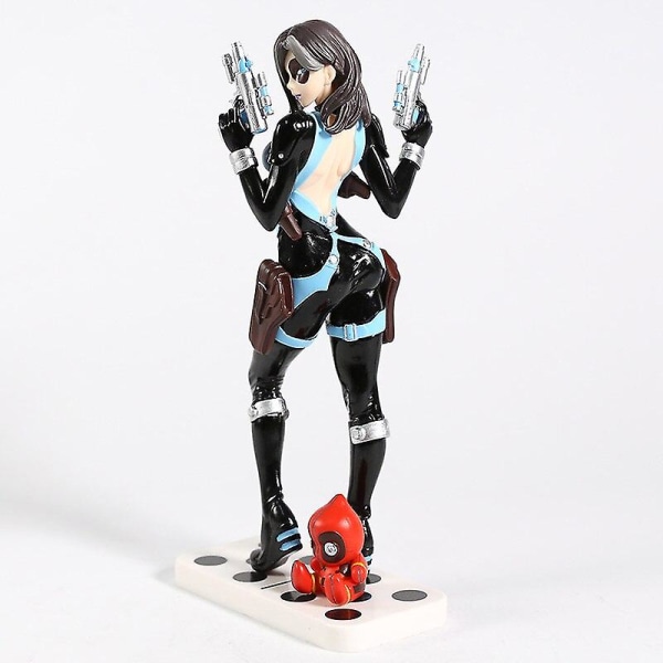 X-men Domino Neena Thurman Bishoujo 1/7 Skala Pvc Figur Samla black