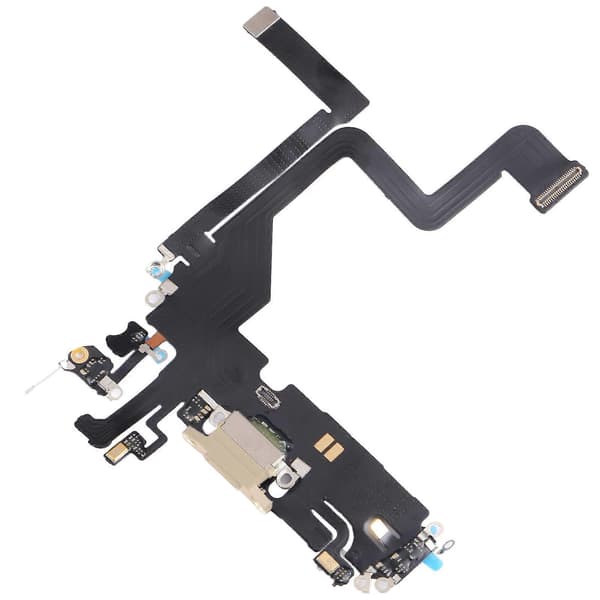 [LCS]【Ny】 Til iPhone 14 Pro Opladningsport Flexkabel Gold