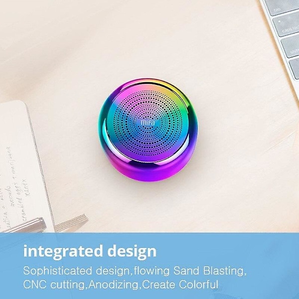 Trådløs Bluetooth Højttaler Super Bass Bærbar Subwoofer 3D Stereo Lydhøjttalere (Aurora)