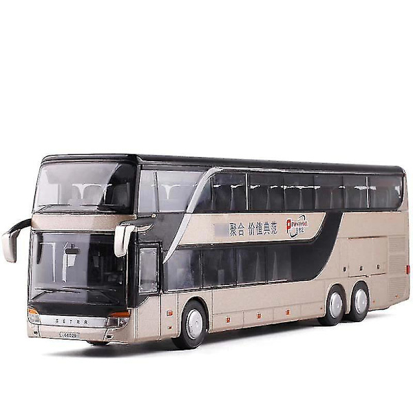1/32 Legert Diecast Dobbeldekkerbuss Modell