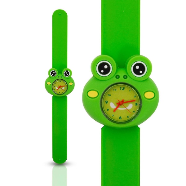 Barn Quartz Klocka Barn Quartz Klocka Slap Armbandsur Leksaker Karaktär Groda