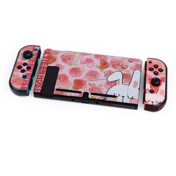Hårt case för Nintendo Switch - Pink Rabbit