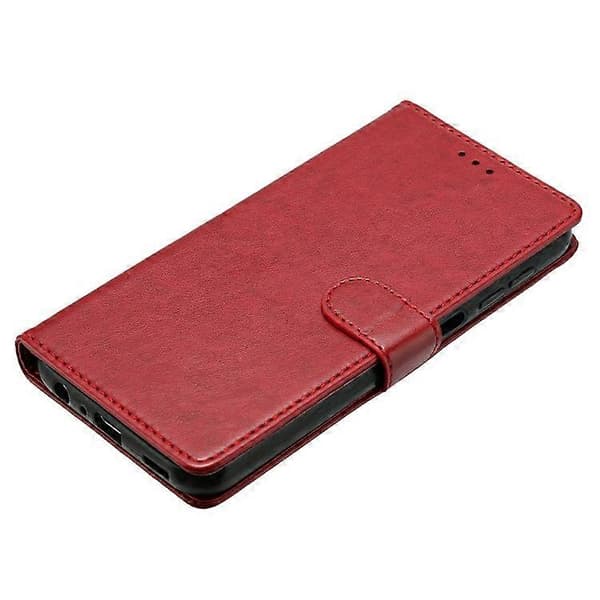 [LCS]Kompatibel med Samsung Galaxy A53 5G Läderfodral Plånboksställ med praktisk rem Red