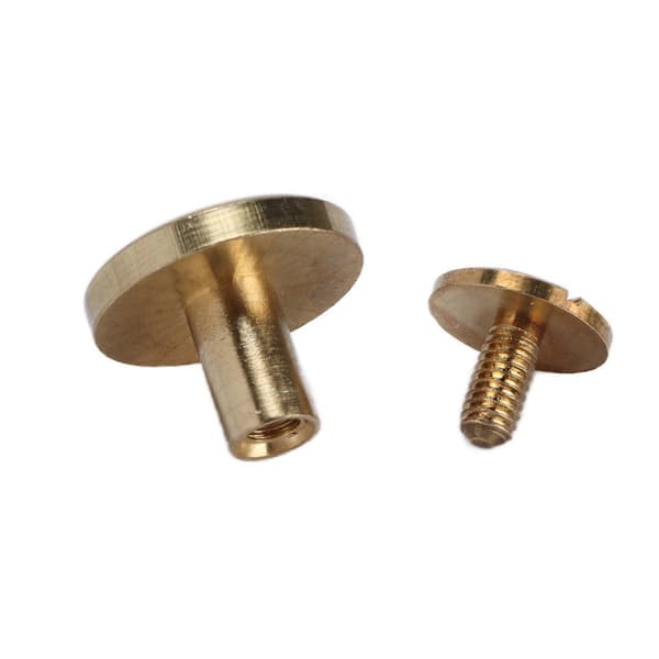 10 sæt messingbogbindingsskruer 13x18mm DIY-hæfterivetter