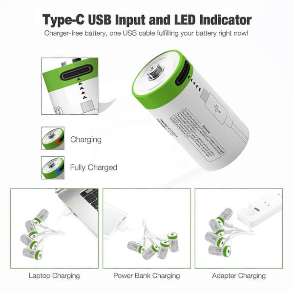 [LCS]SMARTOOOLS 4st 3.7V 300mAh CR2 Uppladdningsbart Li-jonbatteri för digitalkamera GPS Säkerhet Medicinsk
