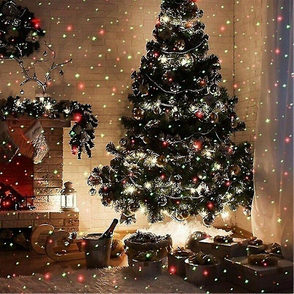 Jul LED Projektor Utomhus Landskap Scen Jul Lampa UK Plug
