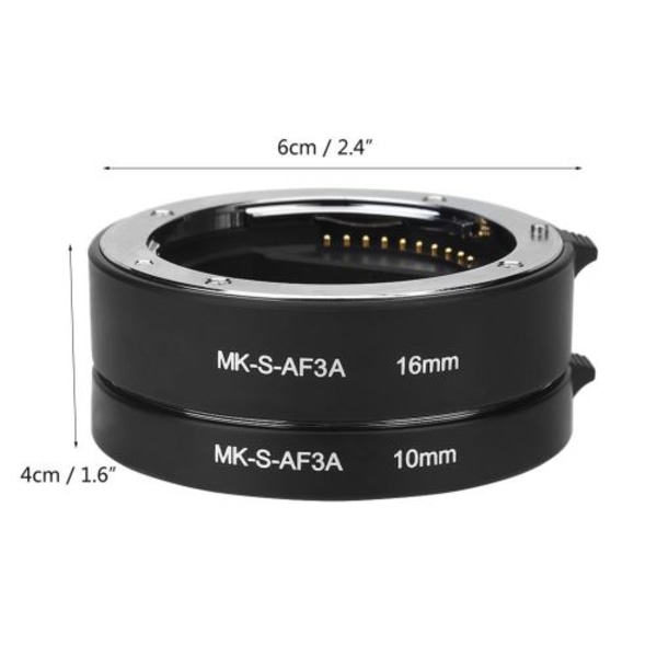 10mm 16mm Automatisk Makro Autofokus Forlengelsesrør for Sony E Ca