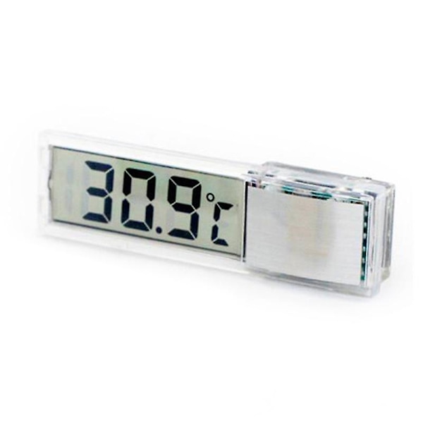 Akvarium Elektronisk Termometer Utsøkt Lite Digitalt Akvarium Vann Temperaturmåler For Temperatur Silver