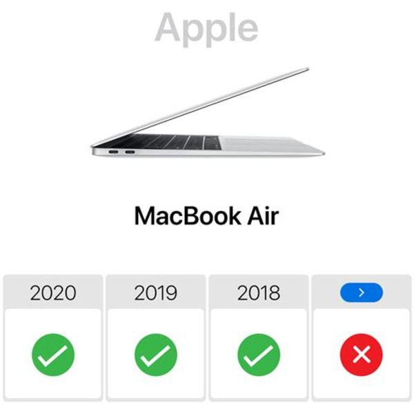 Polycabonate Støtsikkert Beskyttelsesdeksel Rosa p > MacBook Air 13