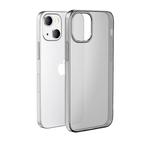 Gjennomsiktig Mykt TPU Telefondeksel For Iphone 13 13pro Pro Max Mini Black Transparent iPhone 13 Mini