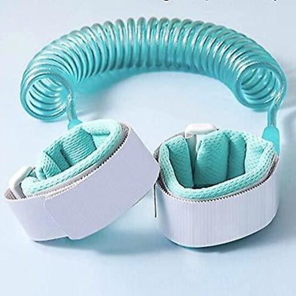 Elastisk anti-tapt håndleddsrem 360° roterbar 2m/6.56ft blå