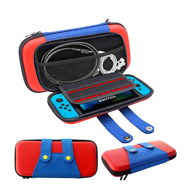 Sött Nintend Switch Förvaringsväska Mari Stil Färgglatt Skyddande Bärväska Kompatibel med Nintendo Switch