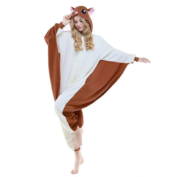 Reedca Totoro Aikuisten Onesie Halloween Cosplay Asut Anime Pyjamat Yhteensopiva Naisten Ja Tyttöjen Kanssa, napitus Momonga M