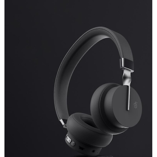 Bluetooth Trådløse Hodetelefoner Med Mikrofon, Øretelefoner For Smarttelefon Laptop Black