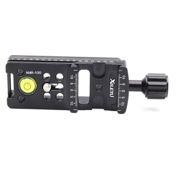 Multifunktionell 100mm Nodalskena Glidplatta QR-klämma Makro Panoramabräck