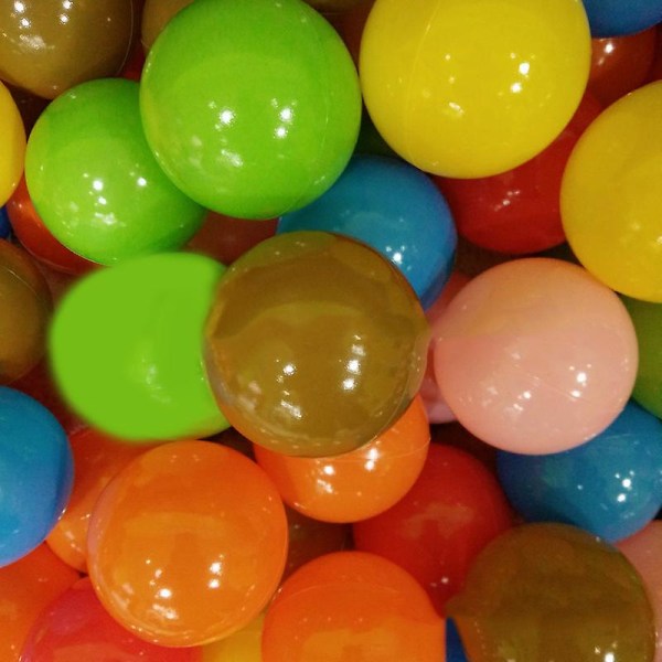 100 Count 7 Colors Bpa Free Crush Proof Plastic Balls