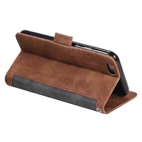 [LCS]Kompatibel med iPhone 16e etui RFID-pung stativ læder telefoncover Grey